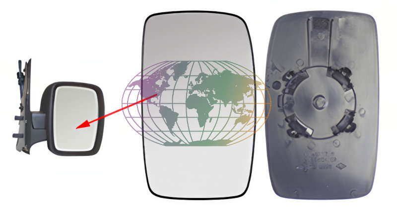 Bodermann Buitenspiegelglas 6858061