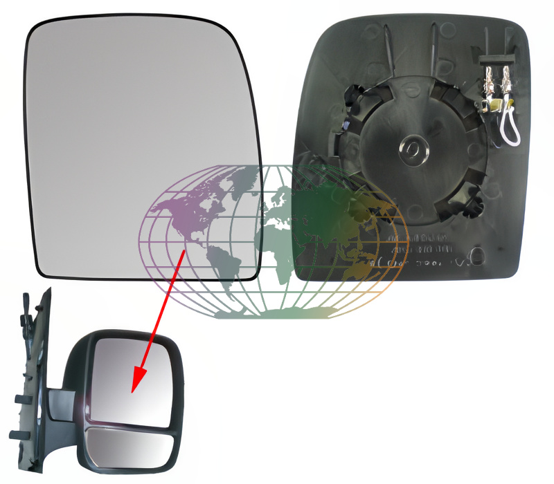 Bodermann Buitenspiegelglas 6858067