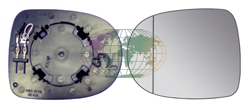 Bodermann Buitenspiegelglas 7203066