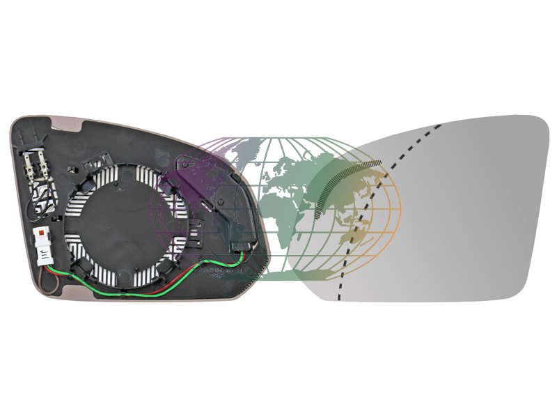 Bodermann Spiegelglas, buitenspiegel 9618066