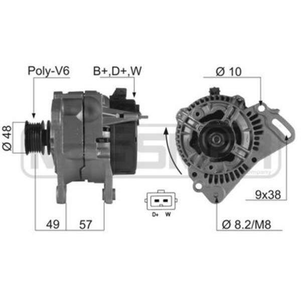 Huismerk Alternator/Dynamo 210030A