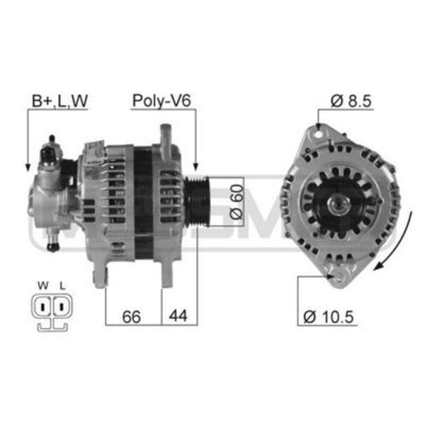 Huismerk Alternator/Dynamo 210062A