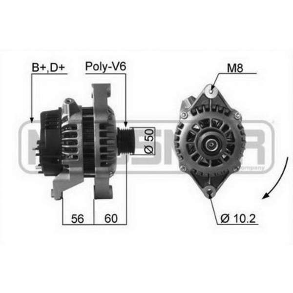 Huismerk Alternator/Dynamo 210065A