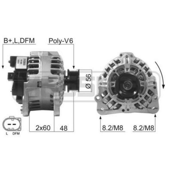 Huismerk Alternator/Dynamo 210203A