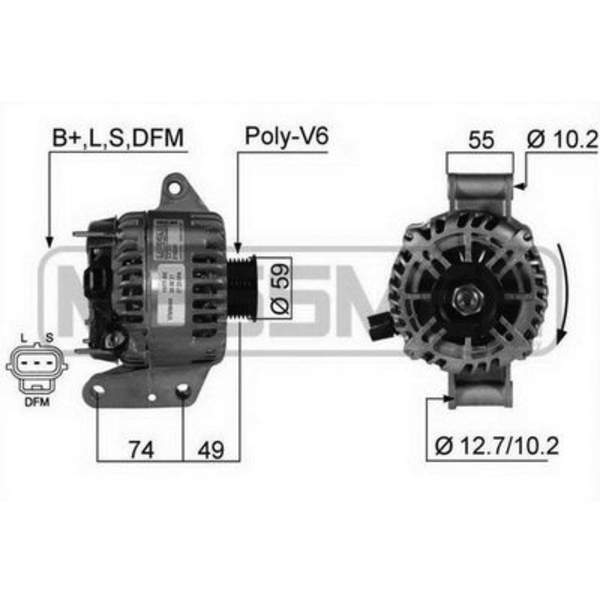 Huismerk Alternator/Dynamo 210241A