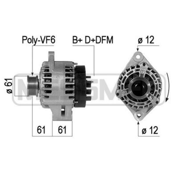 Huismerk Alternator/Dynamo 210325A