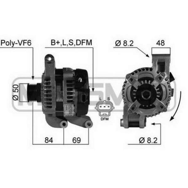 Huismerk Alternator/Dynamo 210328A