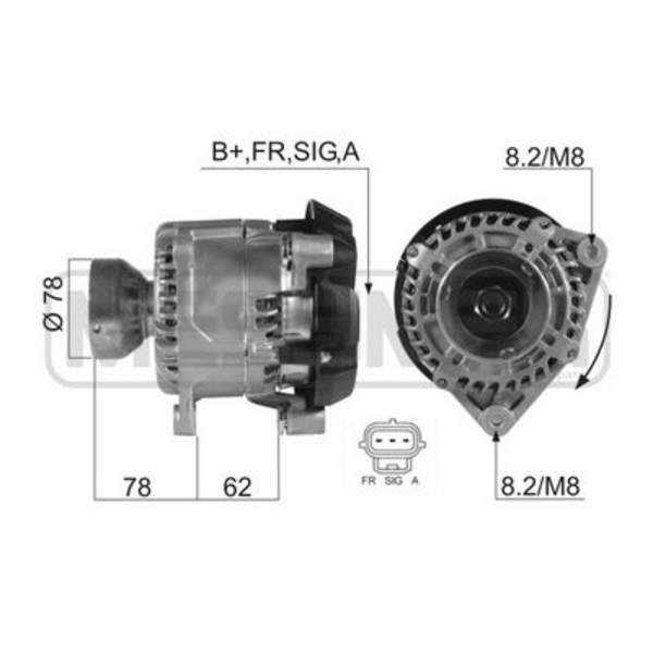 Huismerk Alternator/Dynamo 210366A