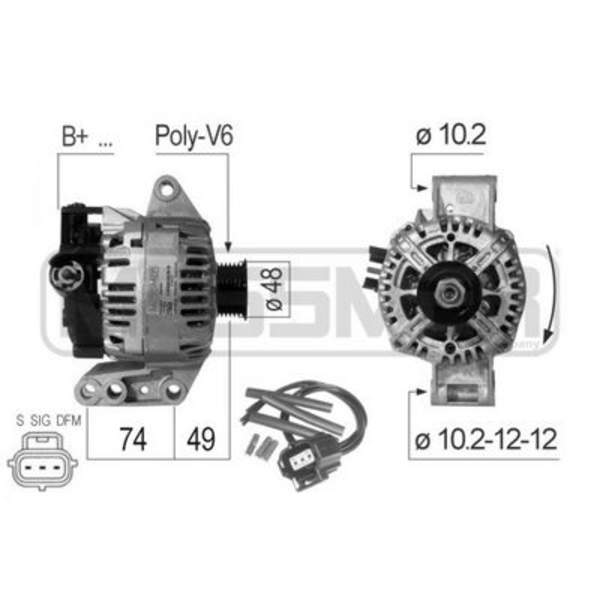 Huismerk Alternator/Dynamo 210434A