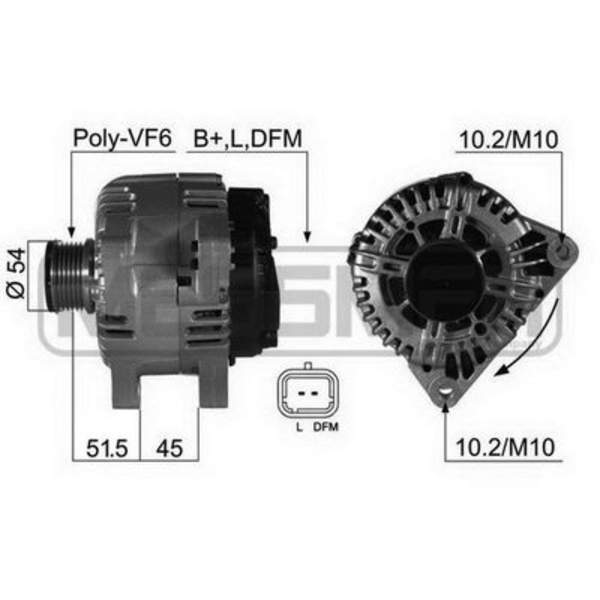 Huismerk Alternator/Dynamo 210471A