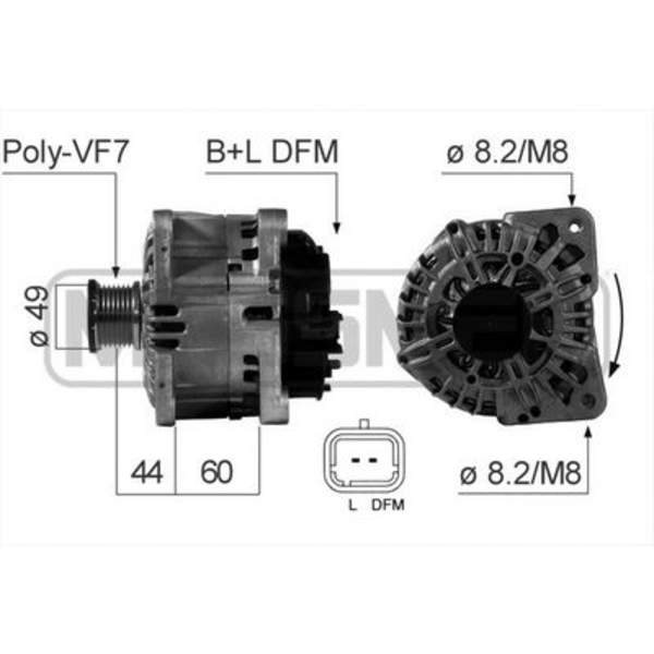 Huismerk Alternator/Dynamo 210509A