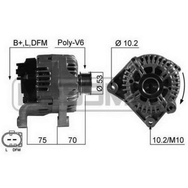 Huismerk Alternator/Dynamo 210530A