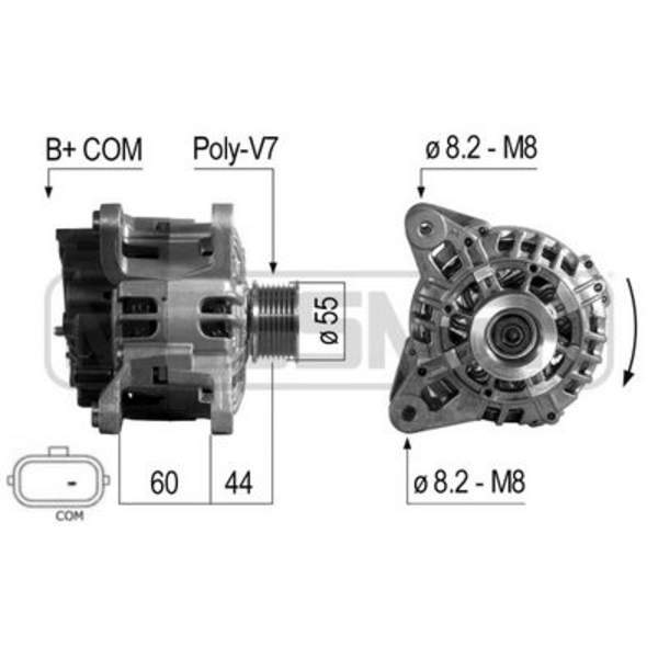 Huismerk Alternator/Dynamo 210696A