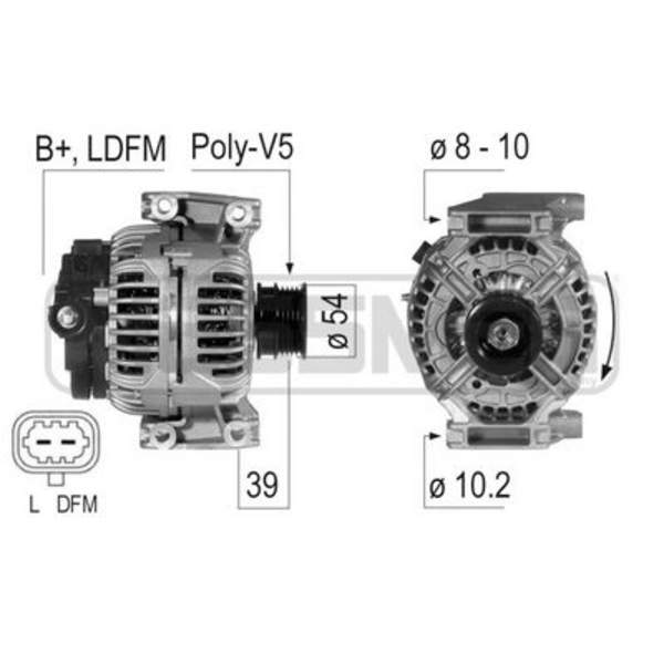 Huismerk Alternator/Dynamo 210724A