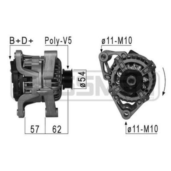 Huismerk Alternator/Dynamo 210866A