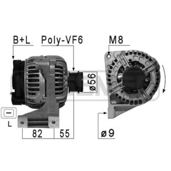 Huismerk Alternator/Dynamo 210881A