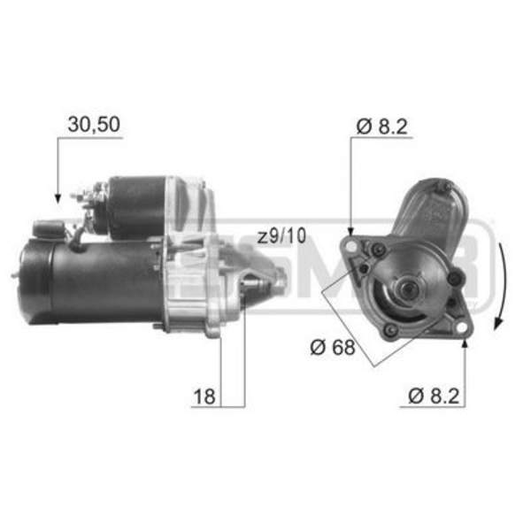 Huismerk Starter 220001A