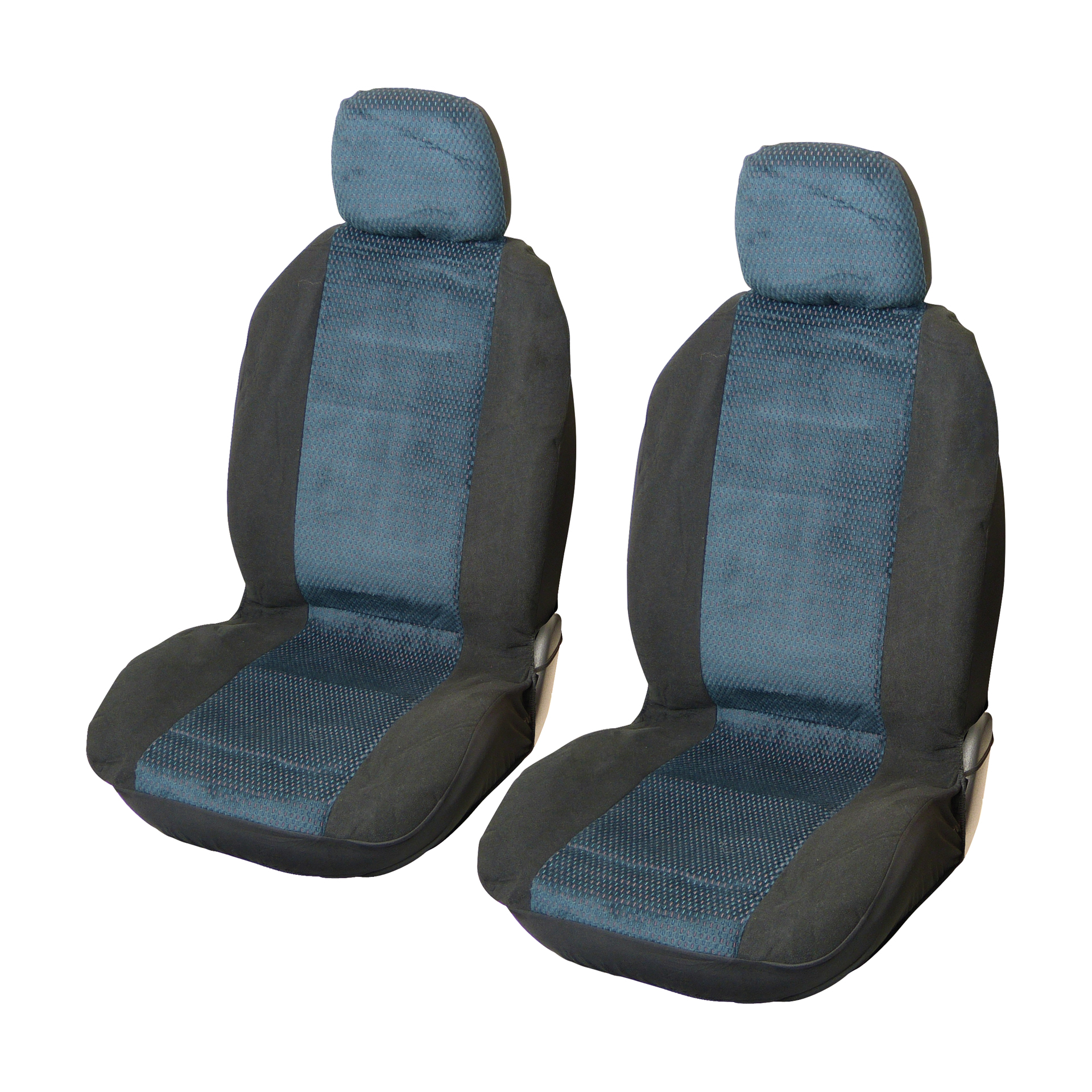 Carpoint Carpoint Stoelhoesset Voor Denver 4 Delig Zwart/Blauw 0310302