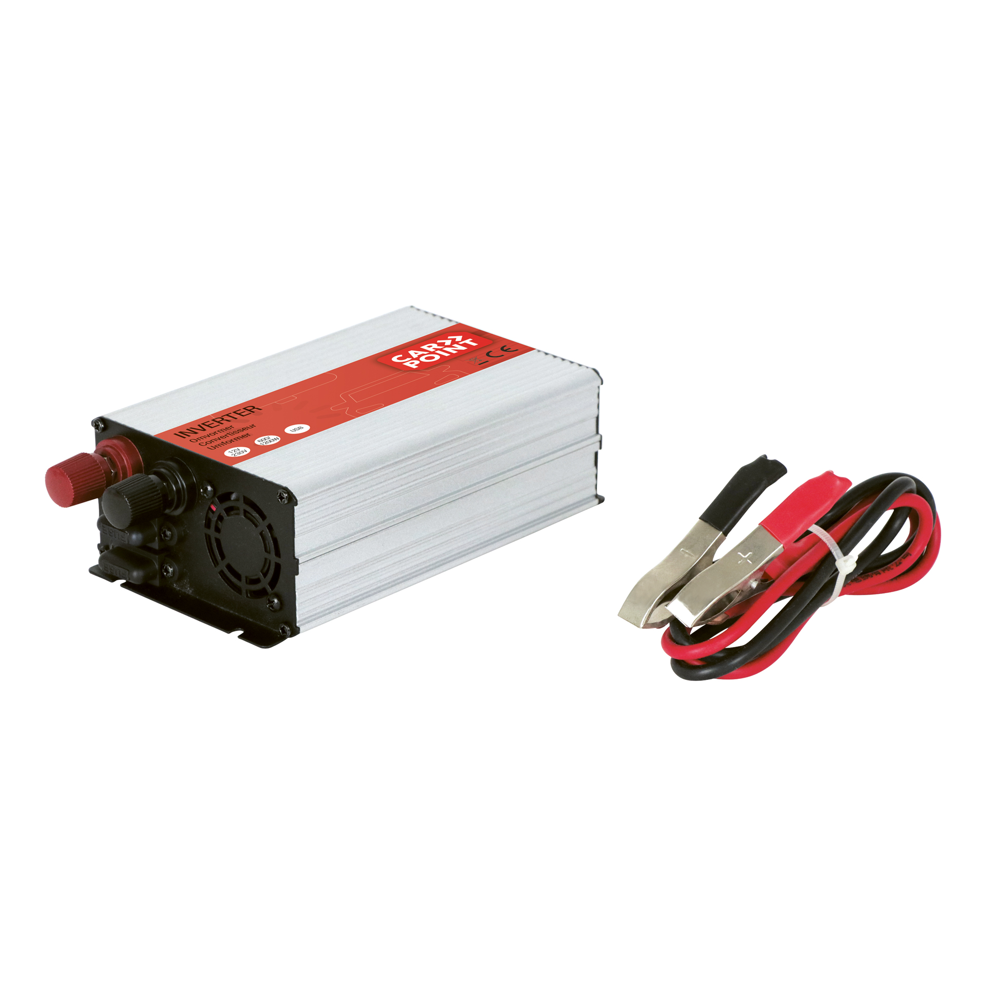 Carpoint Carpoint Omvormer 12V>230V 600W accuklemmen Frans/Belgisch stopcontact 0510362