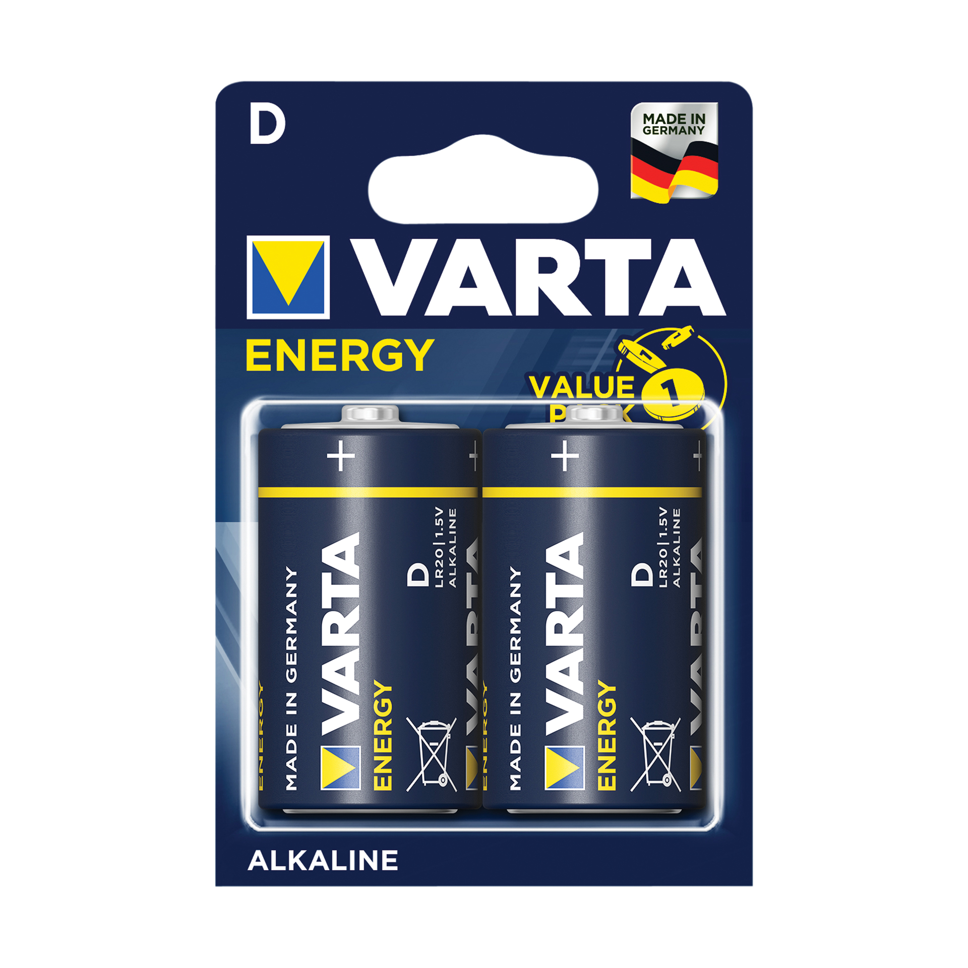 Varta Varta Batterijen Energy LR20/D 1,5V 0568083