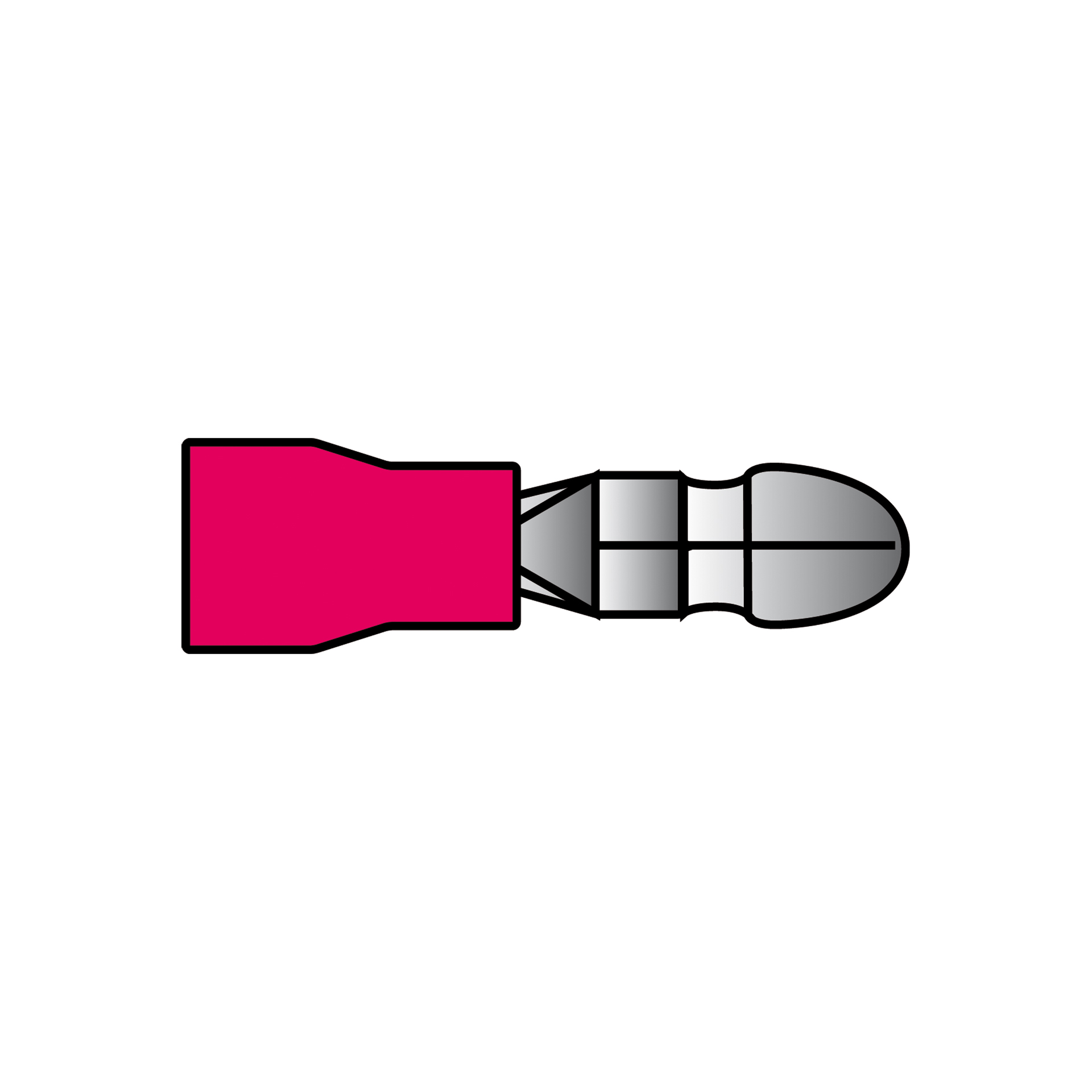 Carpoint Carpoint Rondstekker 547 Rood Ø 4.0mm 10 Stuks 1623807