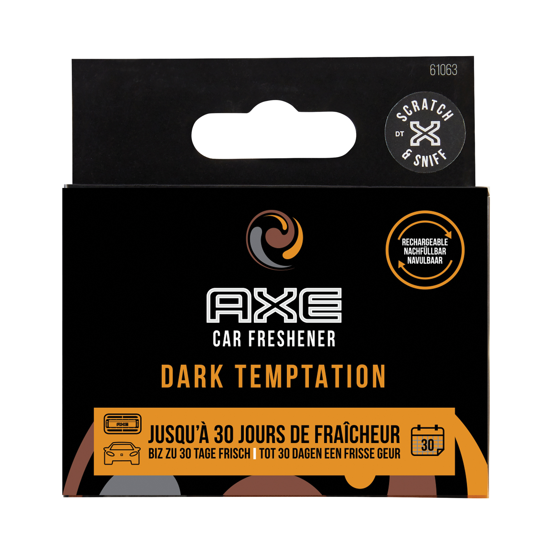 AXE AXE Navulling Luchtverfrisser Alu Houder Dark Temptation 2 Stuks 1711763