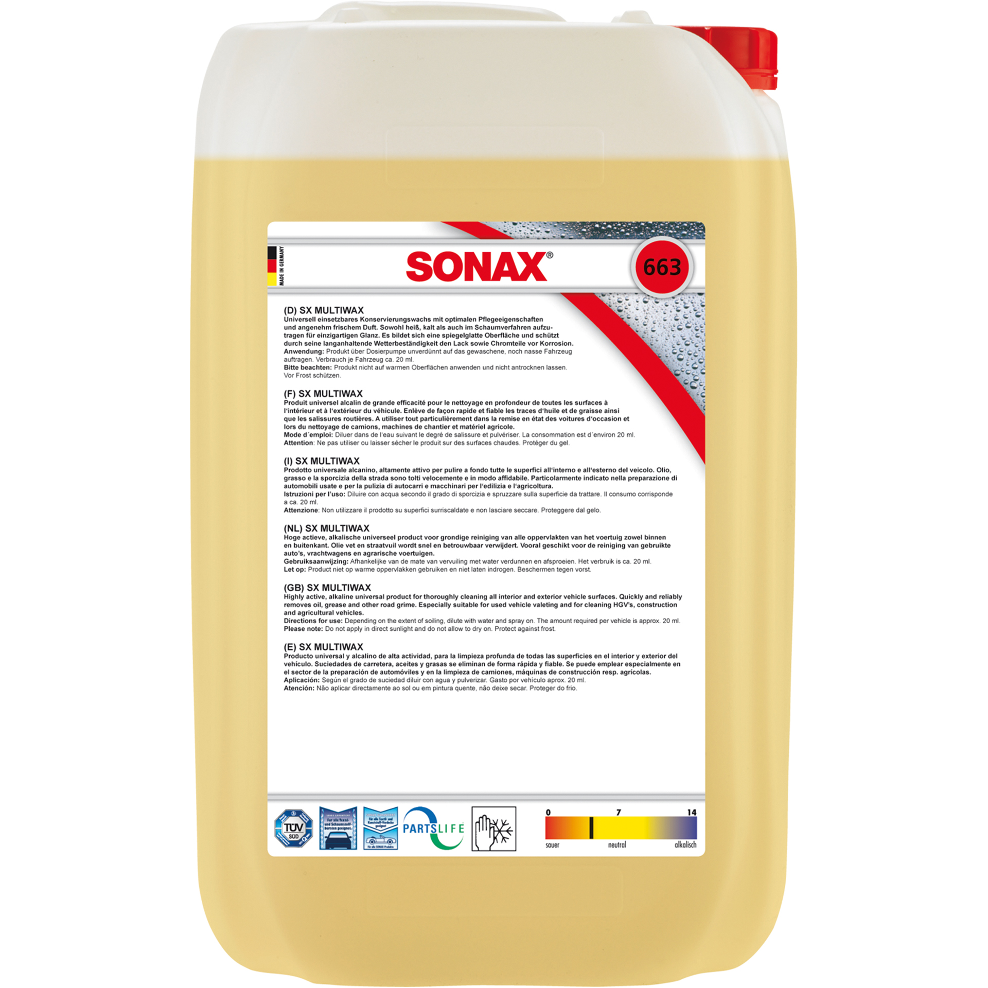 Sonax Sonax 06637050 SX Multiwax 25L 1837556