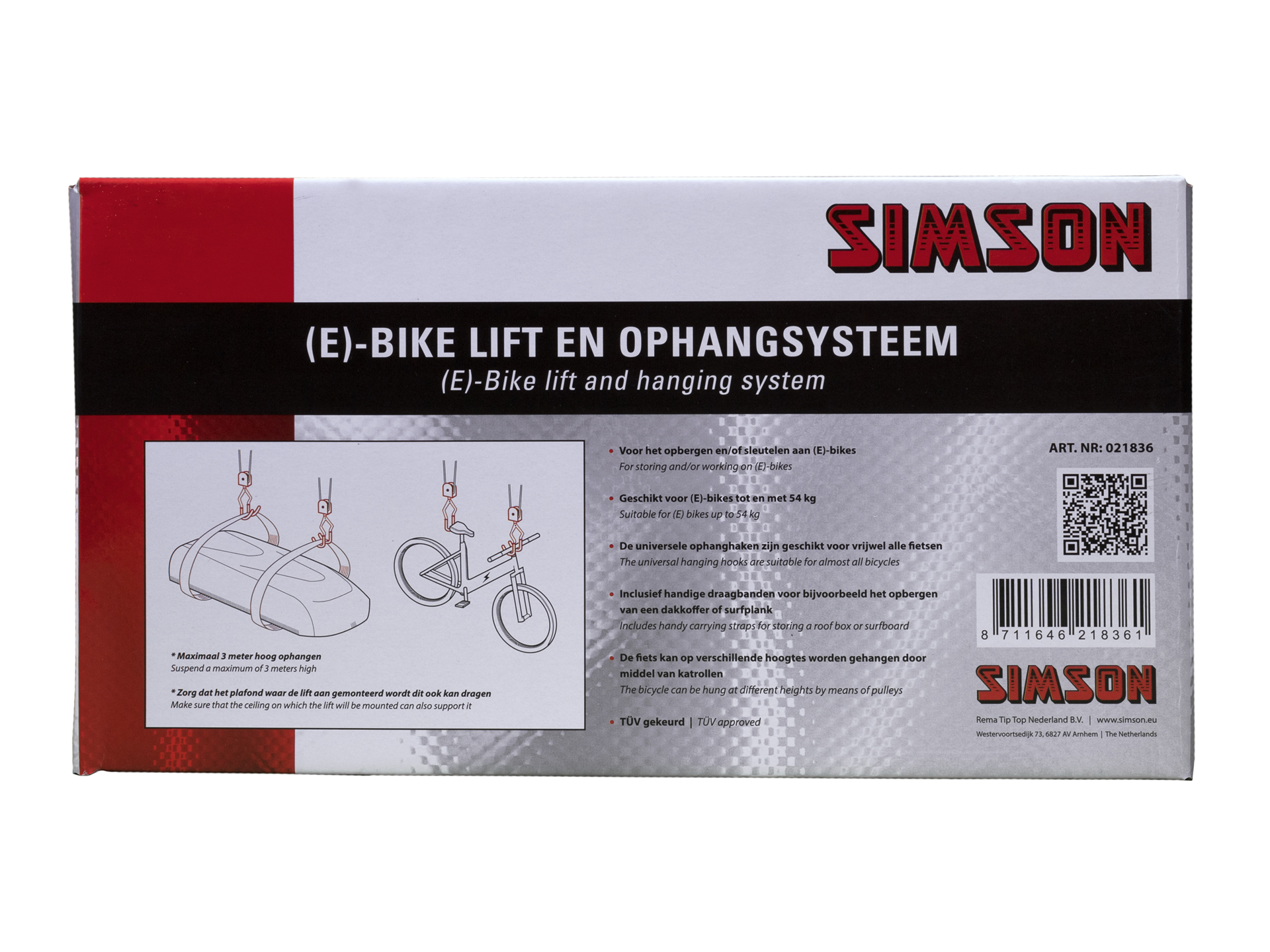 Simson Simson (E)-bike lift en ophangsysteem 5321836