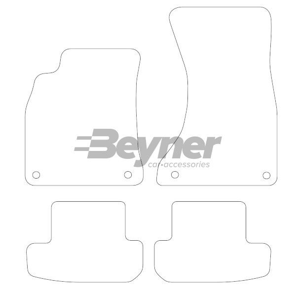 Beyner Pasklare stoffen matten MSN-1360189