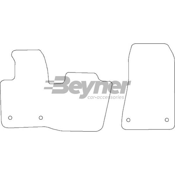 Beyner Pasklare stoffen matten MSN-1360204