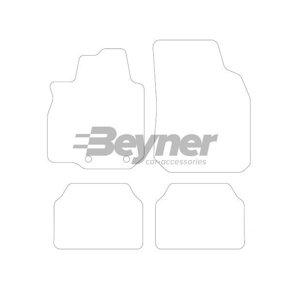 Beyner Pasklare stoffen matten MSN-1360230