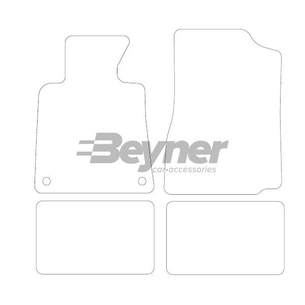 Beyner Pasklare stoffen matten MSN-1360231