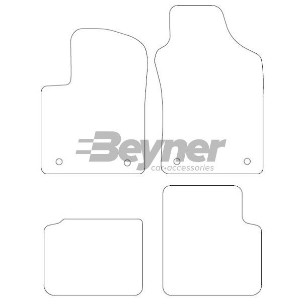 Beyner Pasklare stoffen matten MSN-1360234