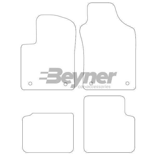 Beyner Pasklare stoffen matten MSN-1360238