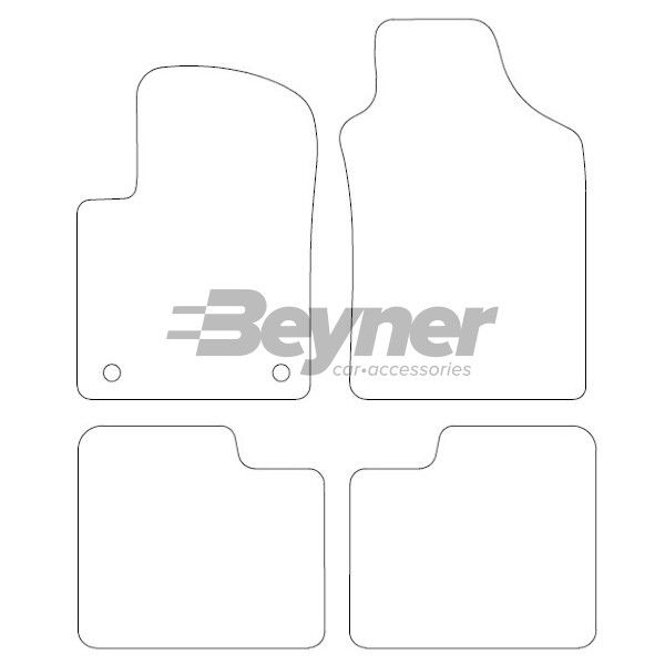 Beyner Pasklare stoffen matten MSN-1360244