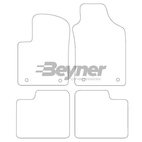 Beyner Pasklare stoffen matten MSN-1360248