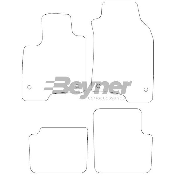 Beyner Pasklare stoffen matten MSN-1360274