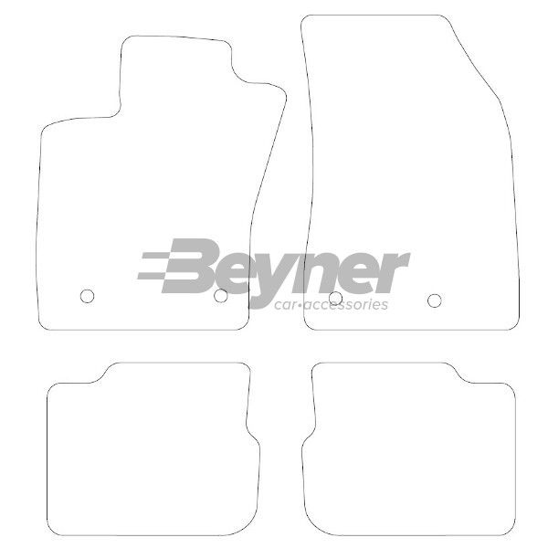 Beyner Pasklare stoffen matten MSN-1360281