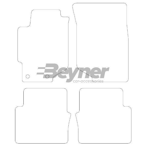 Beyner Pasklare stoffen matten MSN-1360295