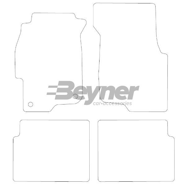 Beyner Pasklare stoffen matten MSN-1360297