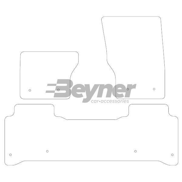 Beyner Pasklare stoffen matten MSN-1360326