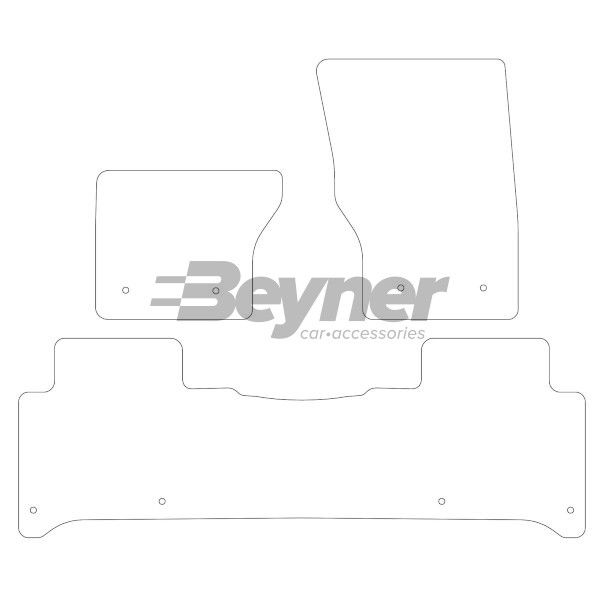 Beyner Pasklare stoffen matten MSN-1360327