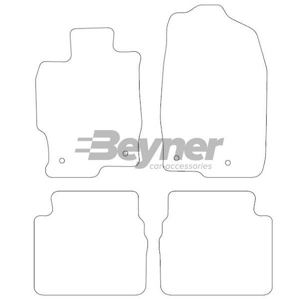 Beyner Pasklare stoffen matten MSN-1360337