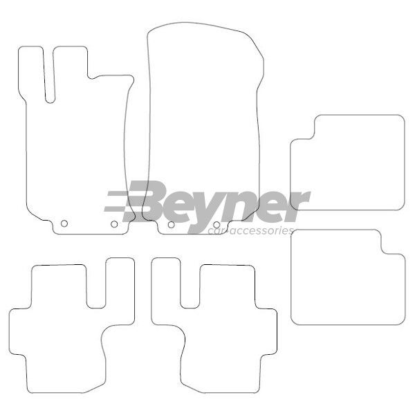 Beyner Pasklare stoffen matten MSN-1360342