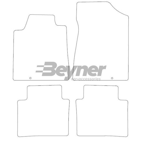 Beyner Pasklare stoffen matten MSN-1360353