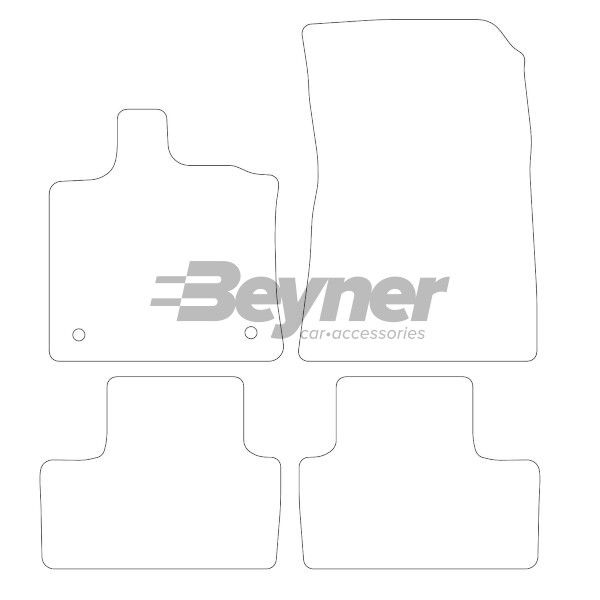 Beyner Pasklare stoffen matten MSN-1360396