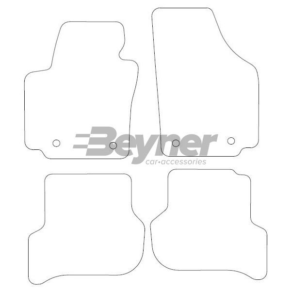 Beyner Pasklare stoffen matten MSN-1360416