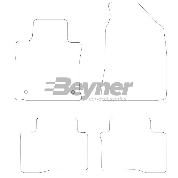 Beyner Pasklare stoffen matten MSN-1360429