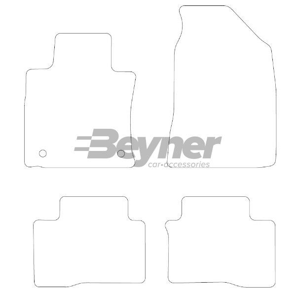 Beyner Pasklare stoffen matten MSN-1360430