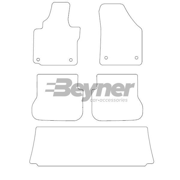 Beyner Pasklare stoffen matten MSN-1360452